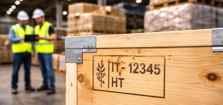 Casse certificate ISPM-15 Roma - trattamento e marchiatura per export