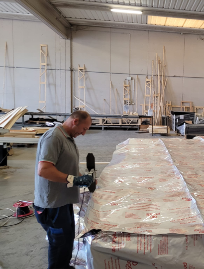 Imballaggio per export con protezioni tecniche