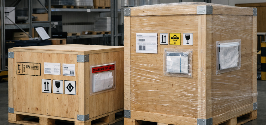 Imballaggi per export extra UE Roma - conformità, dogana e ISPM-15 quando richiesto