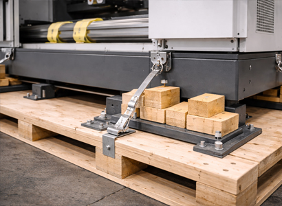 Imballaggi per CNC - basamenti e fissaggi su punti strutturali